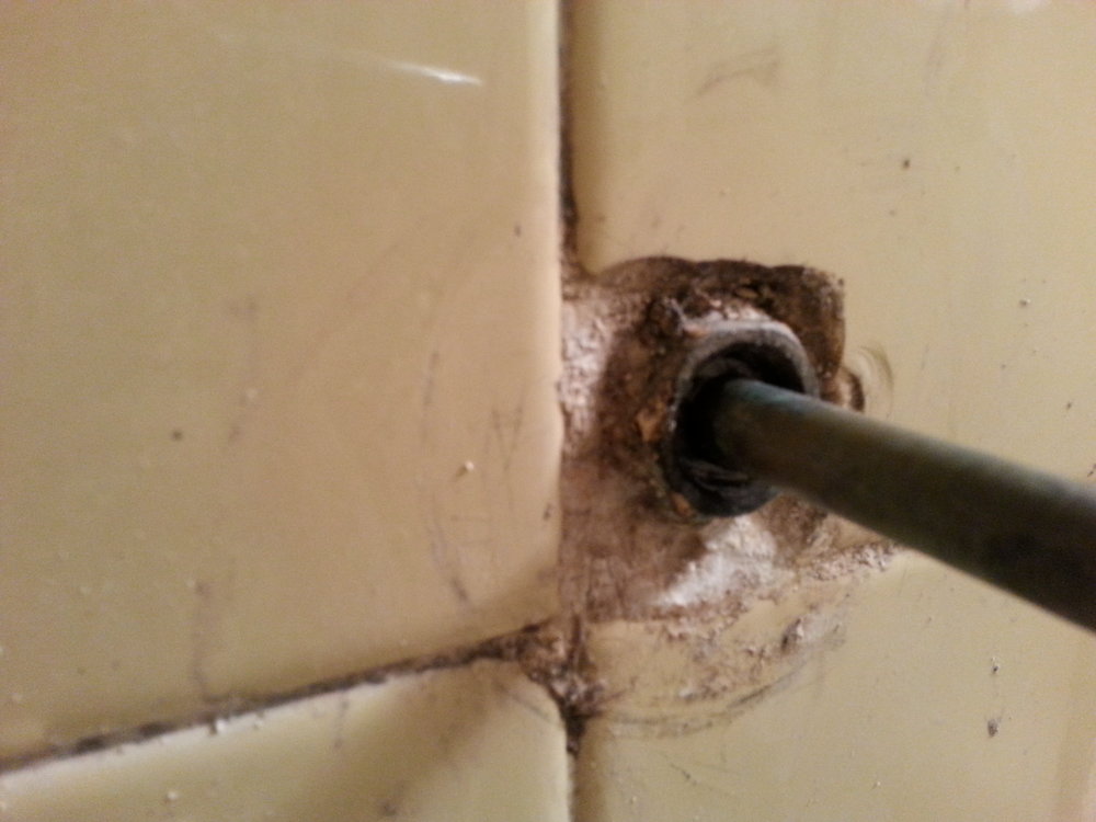 Grout Preventing Shower Faucet Stem Removal Plumbing DIY Home